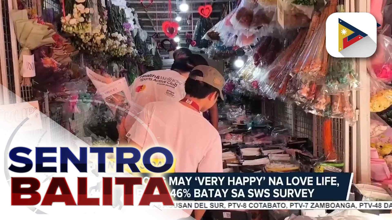 Mga mamimili ng bulaklak para sa Valentine’s Day, nagsimula nang dumagsa sa Dangwa; Iba pang mga pwedeng i-regalo, mabibili rin | ulat ni Gab Villegas