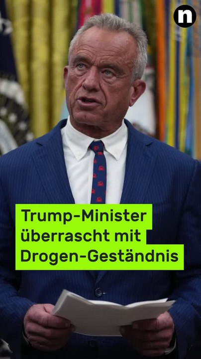 No Glomex Robert F. Kennedy Jr.: Trump-Minister überrascht mit Drogen-Geständnis