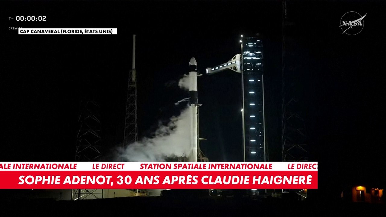 Décollage de la fusée Space X avec Sophie Adenot à son bord