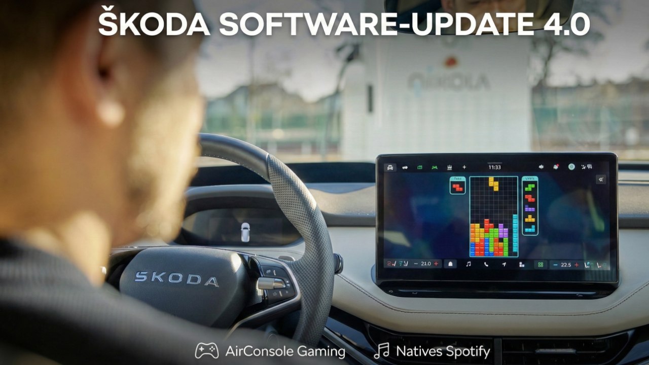 Škoda Enyaq Upgrade: AirConsole, Play & Safety-Features
