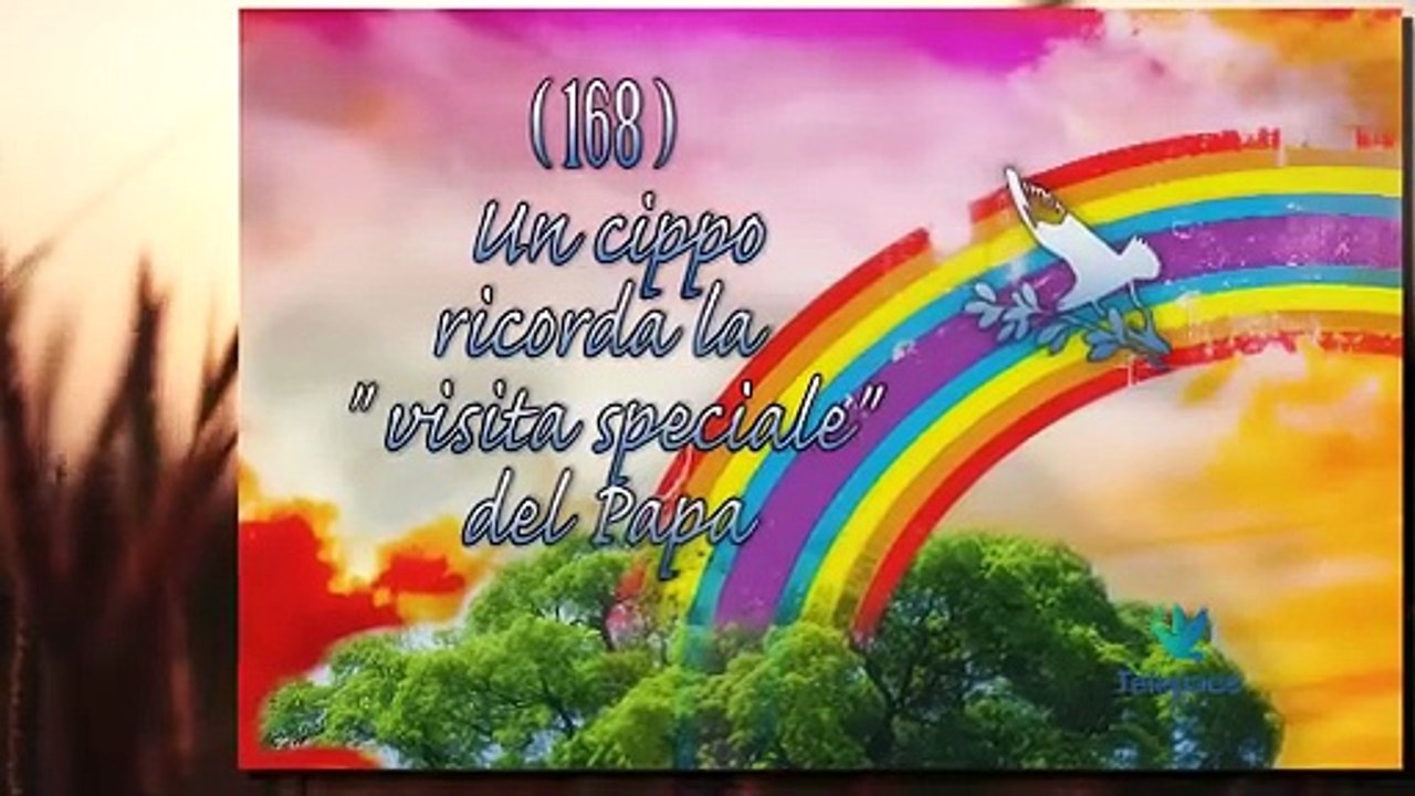 Medaglioni 168 Un cippo ricorda la visita speciale del Papa
