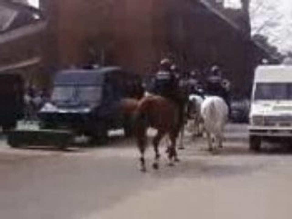 Départ de La Gendarmerire de Bruxelles