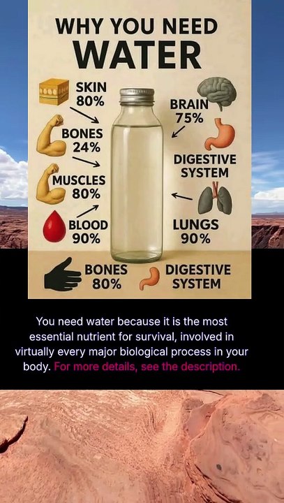 why you need water