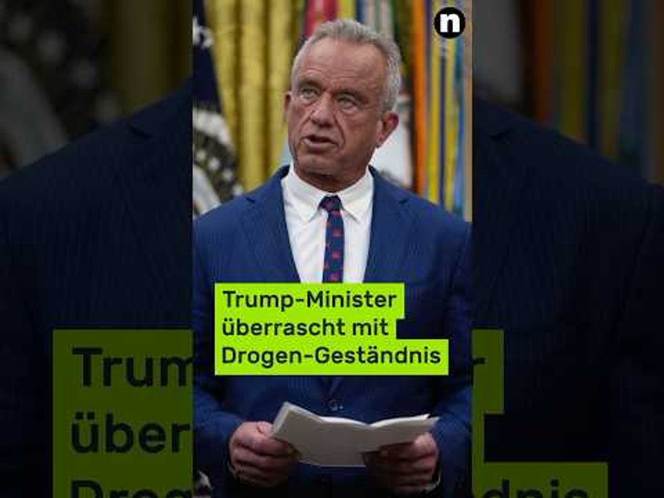 Robert F. Kennedy Jr.: Trump-Minister überrascht mit Drogen-Geständnis