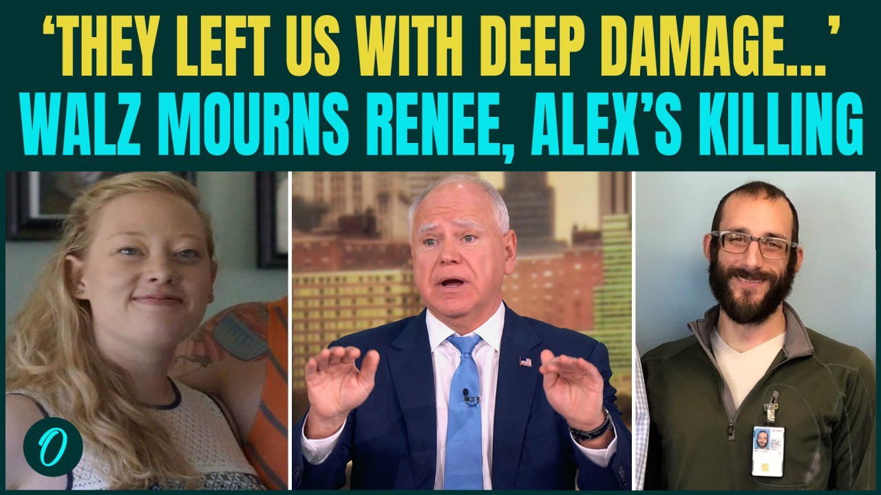 Minnesota Gov. Tim Walz MOURNS Renee and Alex’s Killing by ICE After Trump Ends Deportation Drive