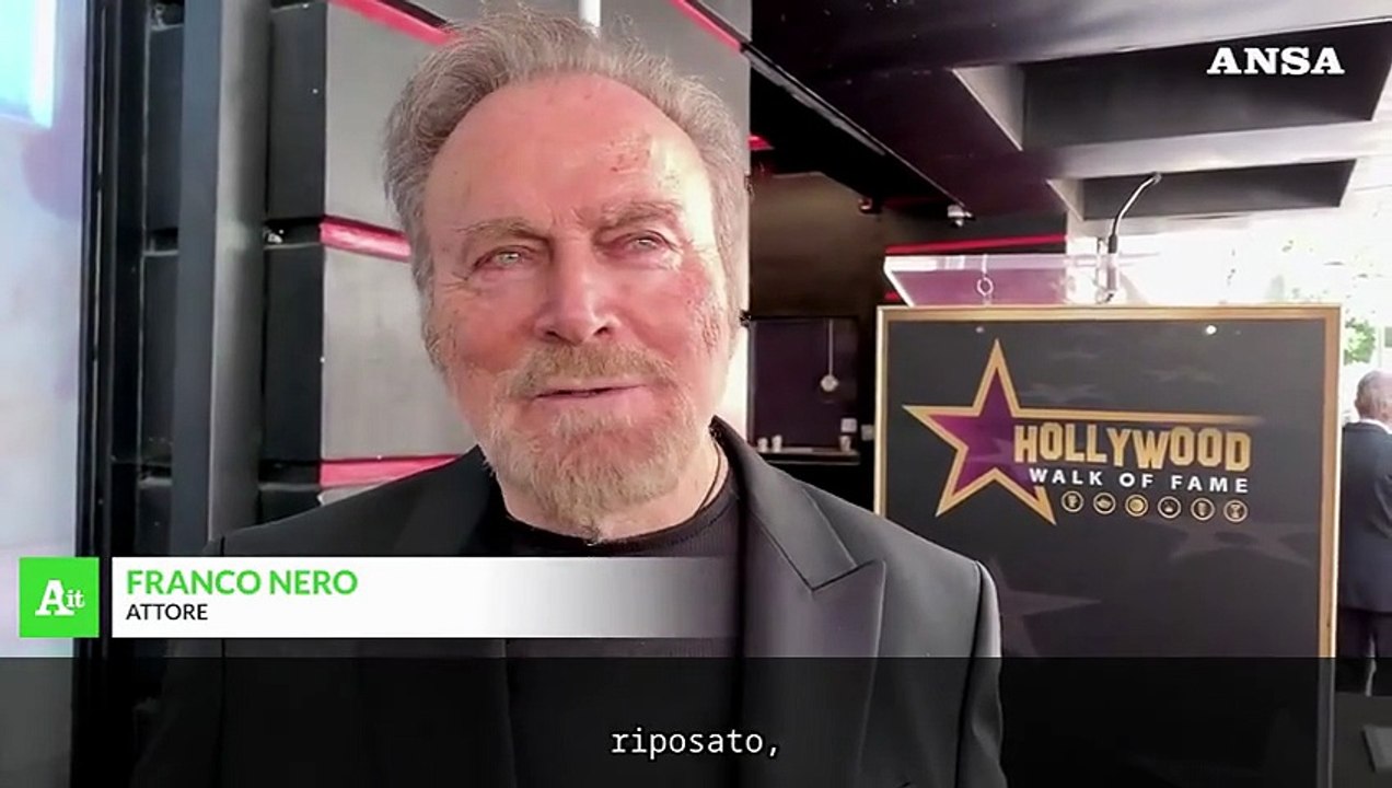 Franco Nero brilla a Hollywood: "Dedico la stella a mia mamma che non c'e' piu'"