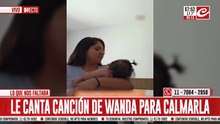Lo quiere y lo tiene: furor por la nena que solo se duerme con el tema de Wanda
