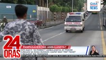 Ambulance used as shuttle service busted on busway | 24 Oras