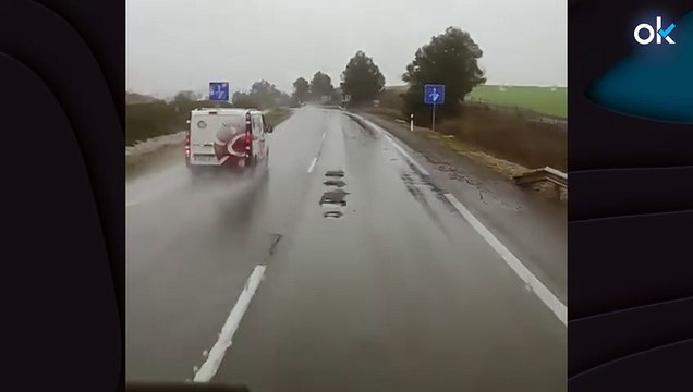Socavones en las carreteras de España