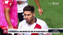 El cruce entre Montiel y Juanfer Quintero tras la derrota de River ante AAAJ