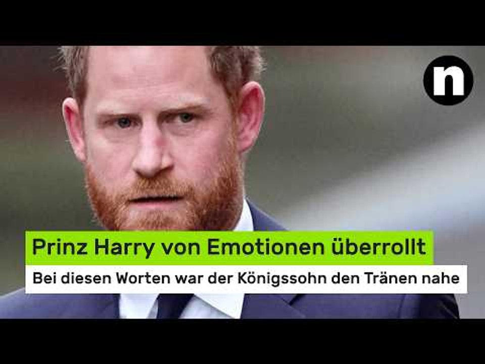 Prinz Harry von Emotionen überrollt: Bei diesen Worten war der Königssohn den Tränen nahe