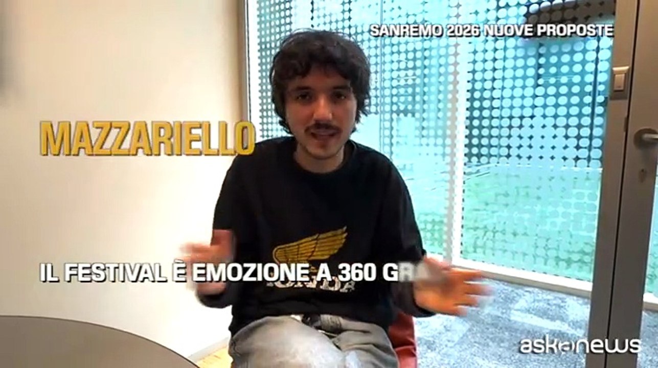 Mazzariello a Sanremo 2026: «Sto provando tutto lo spettro delle emozioni»