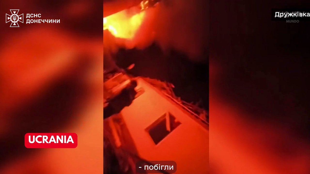 Ucrania |  Bombardeo impactó contra un edificio residencial privado en Kramatorsk
