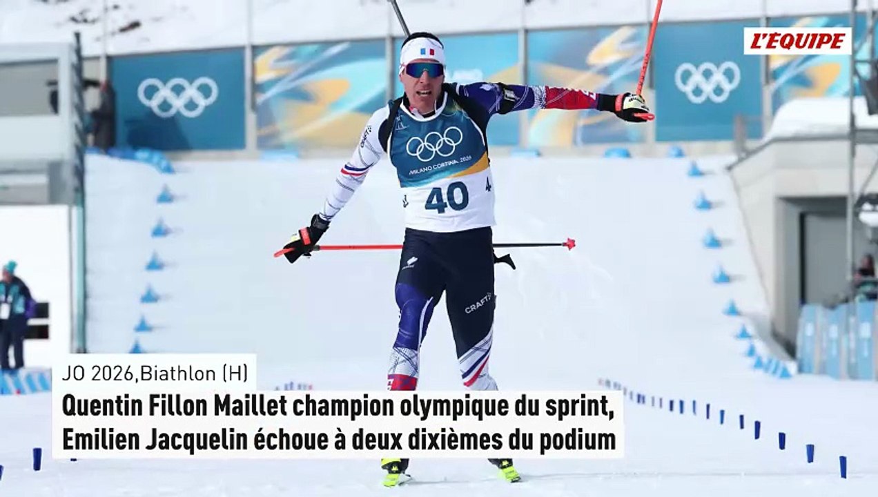 Quentin Fillon Maillet champion olympique du sprint, Emilien Jacquelin échoue à deux dixièmes du podium - Jeux Olympiques - Biathlon (H)