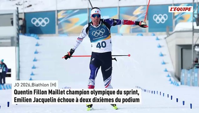 Quentin Fillon Maillet champion olympique du sprint, Emilien Jacquelin échoue à deux dixièmes du podium - Jeux Olympiques - Biathlon (H)