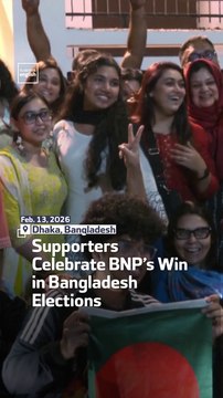 Supporters Celebrate BNP’s Historic Win in Bangladesh Elections