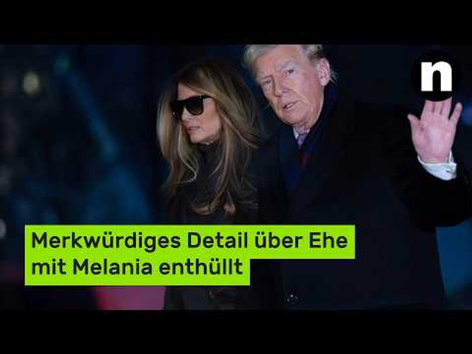 Donald Trump: Merkwürdiges Detail über Ehe mit Melania enthüllt