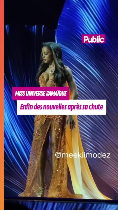 Enfin des nouvelles de Miss Universe Jamaïca, après sa terrible chute durant le concours Miss Universe