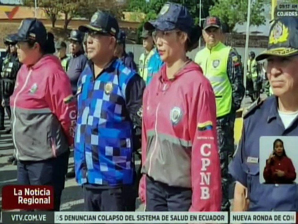 Más de 6 mil funcionarios del edo. Cojedes desplegados para garantizar la seguridad en los Carnavales 2026