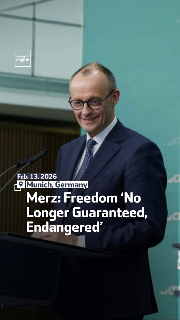 ⁣Merz: Freedom ‘No Longer Guaranteed, Endangered’