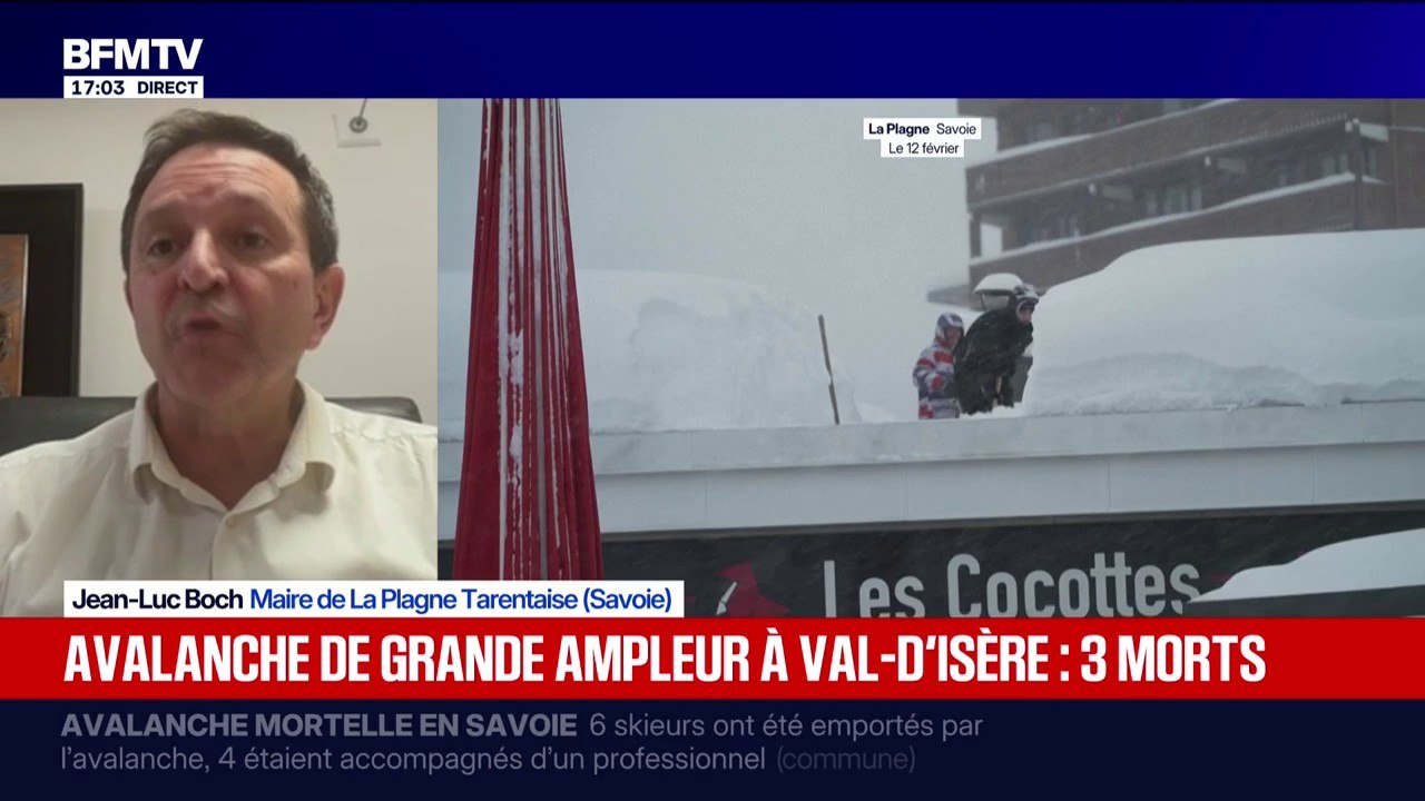"Vous ne pouvez pas empêcher les gens d'aller en hors-piste", explique Jean-Luc Boch, maire de La Plagne Tarentaise en Savoie