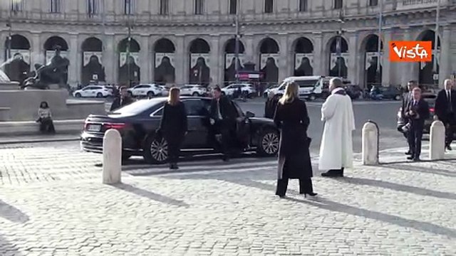 Funerali di Zichichi, il Presidente Mattarella raggiunge la Basilica di Santa Maria degli Angeli