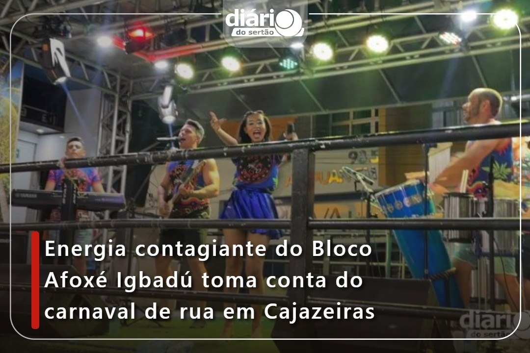 Energia contagiante do Bloco Afoxé Igbadú toma conta do carnaval de rua em Cajazeiras