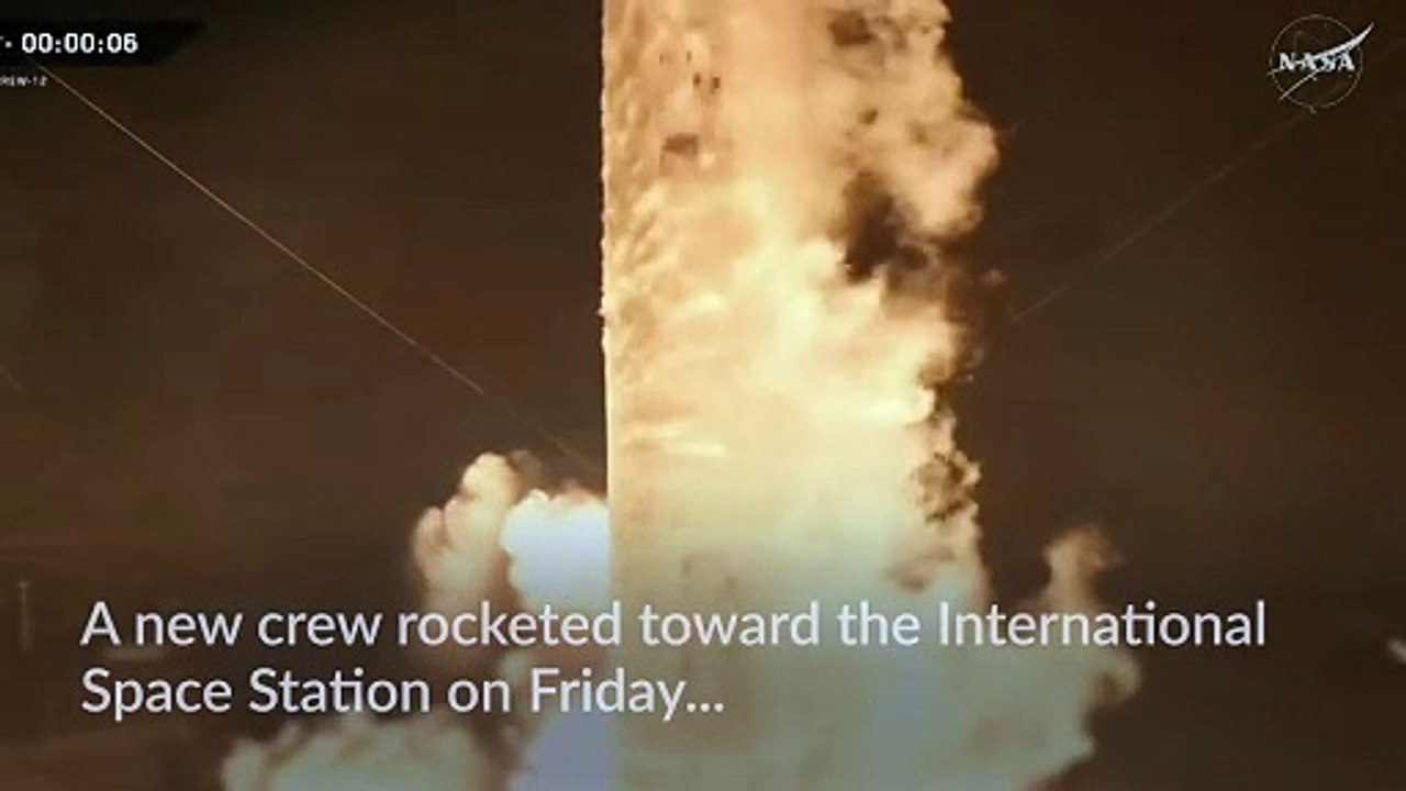 New crew blasts off to start work at International Space Station