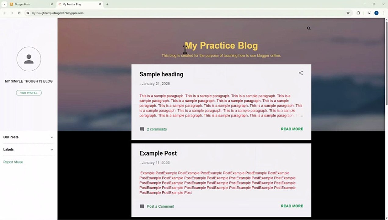Blogger 53 Header Widget