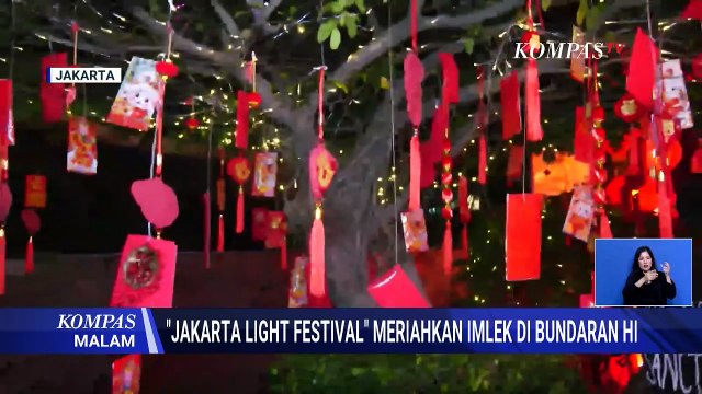 Jelang Tahun Baru Imlek, Lampion Merah Hiasi Jakarta | KOMPAS MALAM