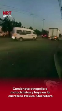 🚨🏍️ Una camioneta atrop3lló a motociclistas en la lateral de la Autopista 57 México-Querétaro, a la altura de Cuautitlán Izcalli, y posteriormente se dio a la fuga.