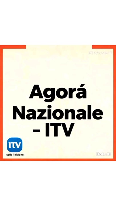 Agorà Nazionale 🙏🤗🌼