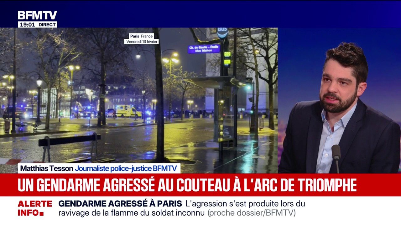 Paris: un homme armé d'un couteau menace un gendarme qui riposte avec son arme à feu