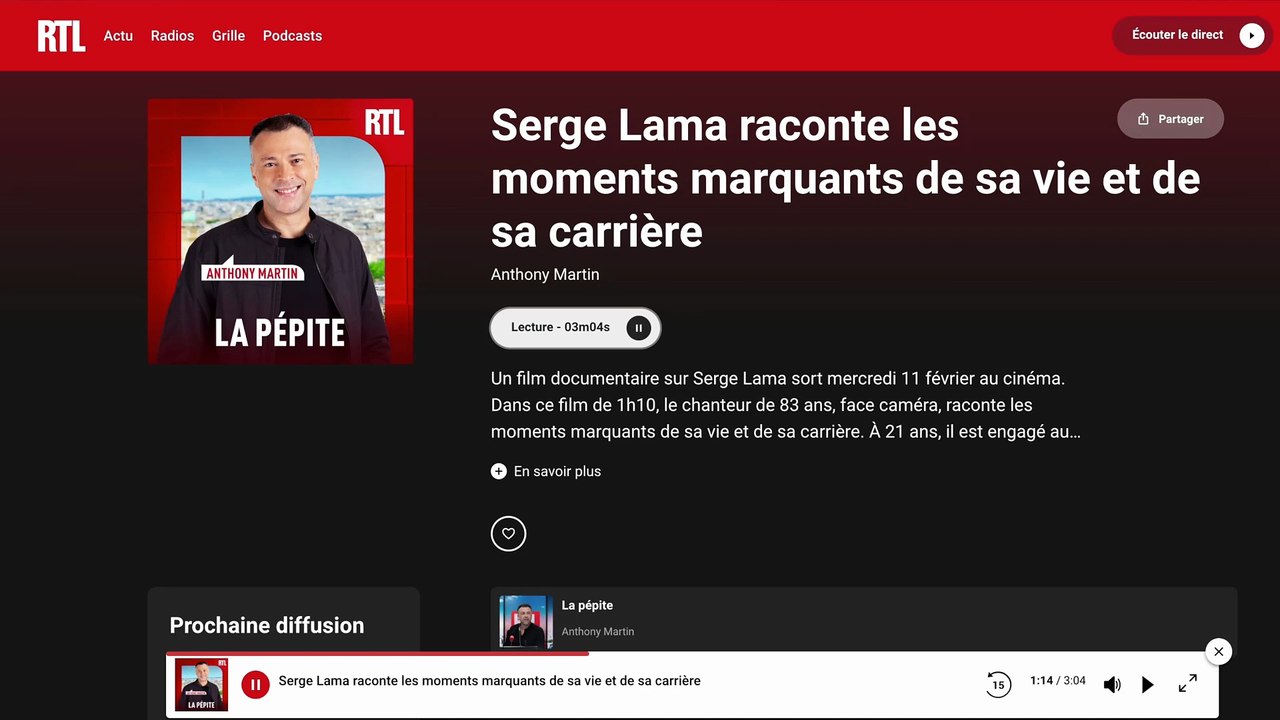 "SERGE LAMA : Le Film" est la pépite de RTL - Un film de David Serero (2026)