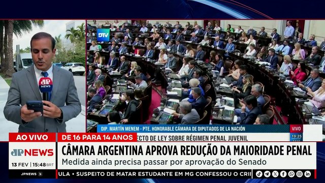 Argentina: Câmara aprova redução da maioridade de responsabilidade penal | TEMPO REAL
