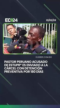 Pastor peruano acusado de estupr* es enviado a la cárcel con detención preventiva por 180 días