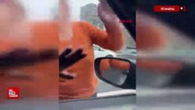 İstanbul Şişli’de trafikte tartıştığı aracın camını yumruklayıp aynasını kırdı