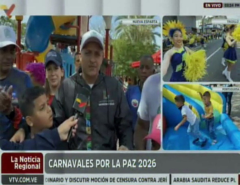 Nueva Esparta | Niños y niñas disfrutan del Plan Ríe Carnavales 2026