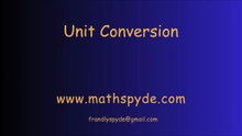 Unit Conversion Short
