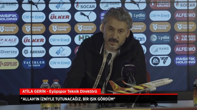 Eyüpspor Teknik Direktörü Atila Gerin: Allah'ın izniyle tutunacağız