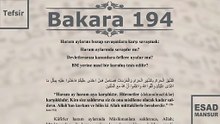 Esad Mansur - Bakara Suresi Tefsiri 194