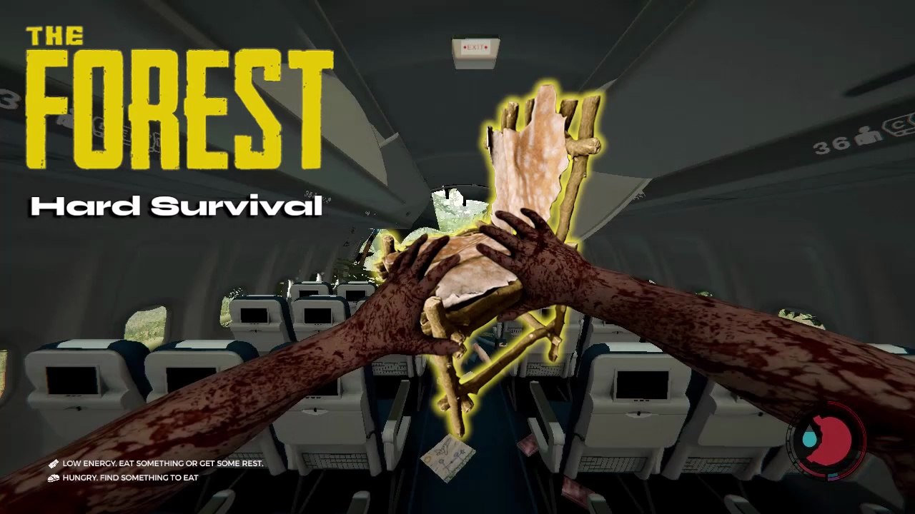 I built a chair instead of finding food and resources on day 1 | The Forest Hard Survival