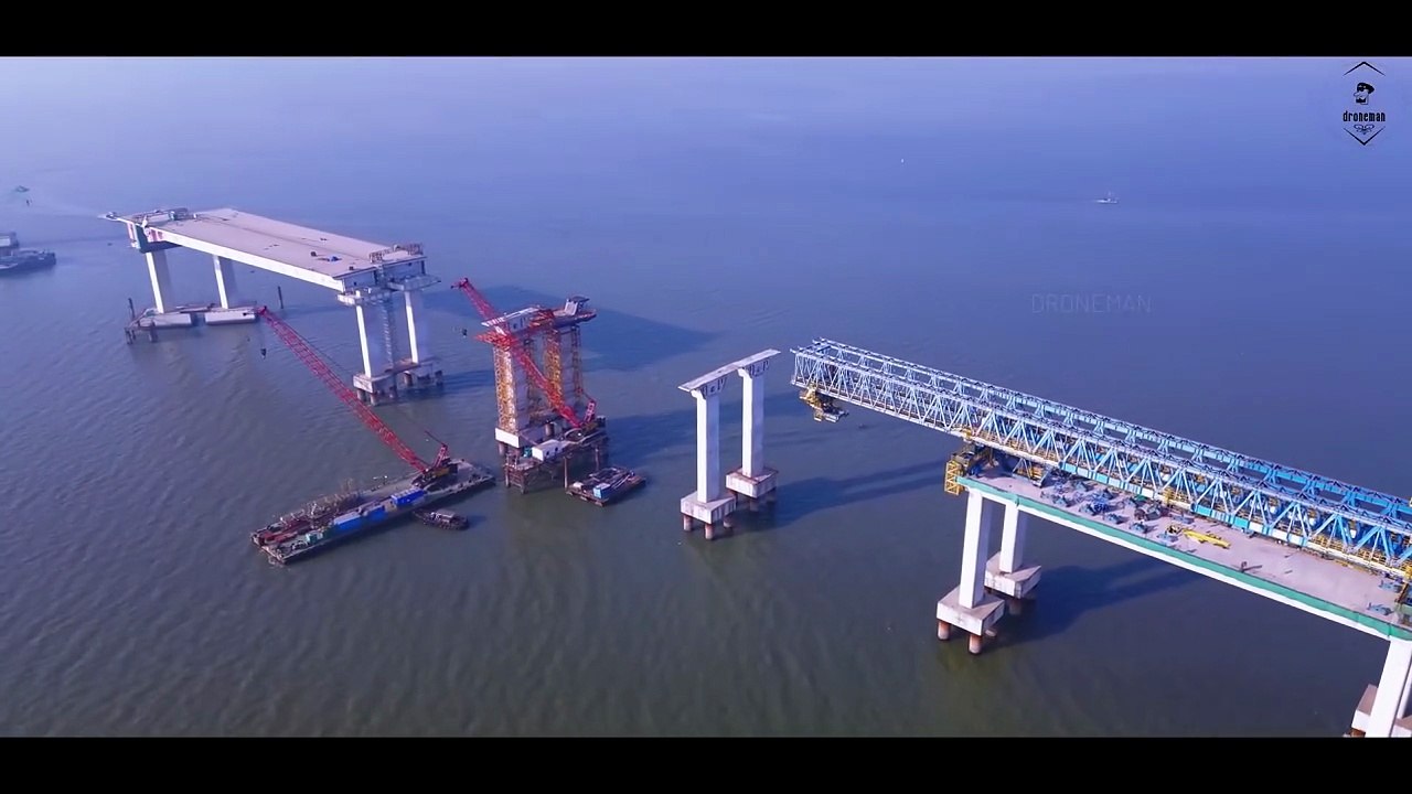 Mumbai Trans Harbor link _ Package-2 _ December Progress _ Drone View