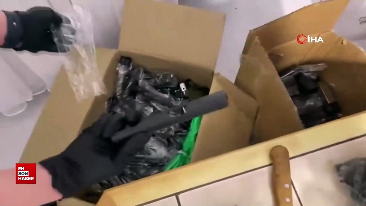 İstanbul'da  kaçak silah atölyesine baskın yapıldı