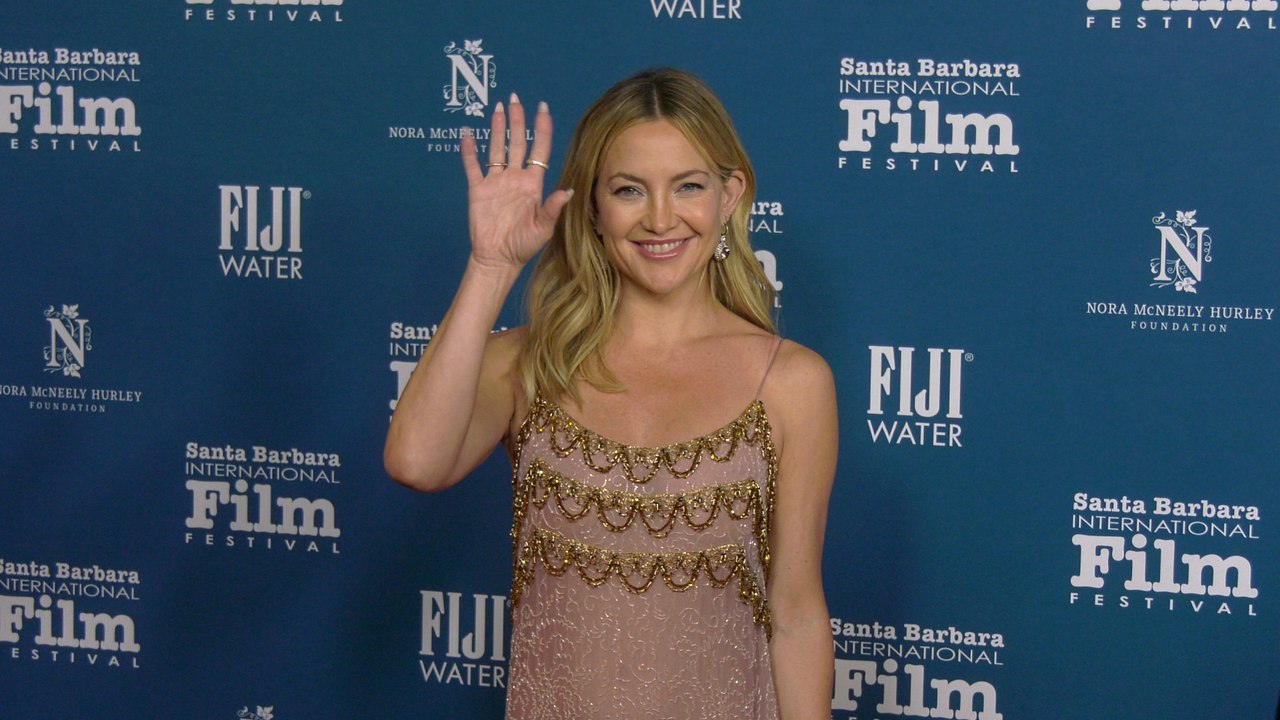 Kate Hudson on the red carpet at the 2026 SBIFF Arlington Artist of the Year Award