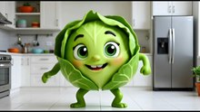 Dancing Cabbage Goes Crazy in the Kitchen! 🥬😂 | Funny & Healthy Short”