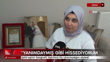 Adana'da şehit eşinin fotoğraflı tişörtünü hiç çıkarmadığını söyledi