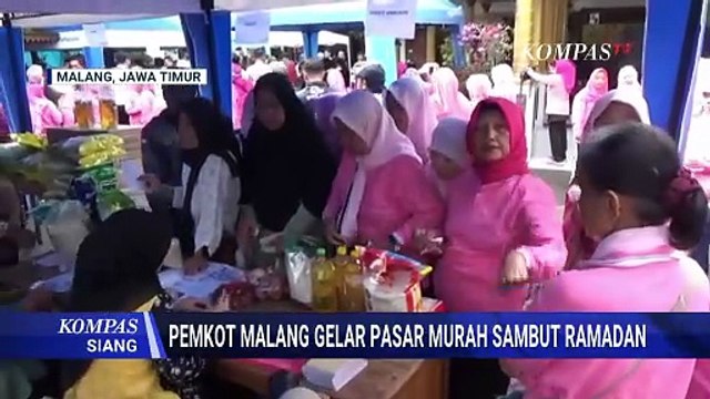 Pasar Murah Jelang Ramadan Digelar di Malang, Harga Beras hingga Telur Lebih Terjangkau