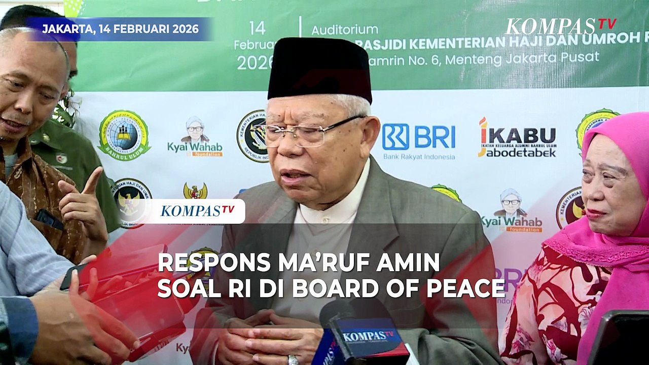 Reaksi Maruf Amin soal RI Gabung Board of Peace Bentukan Trump, Soroti Kemerdekaan Palestina