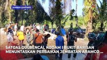 TNI AD Tuntaskan Perbaikan Jembatan Aramco, Akses Warga Tapanuli Selatan Kembali Normal Pascabencana